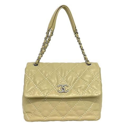 CHANEL Chanel Matelasse Chain Tote Beige A91046 Ladies 